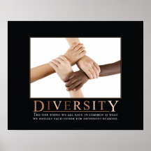 Het Poster van Demotivational van de diversiteit