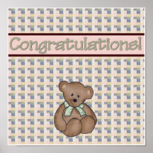 Het POSTER van het Baby shower van het dekbed