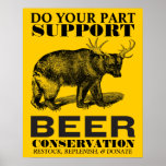 Het Poster van het Behoud van het bier