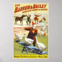 Het poster van het Circus van Barnum & van Vesting