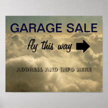 het poster van het garage saleteken