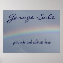 HET POSTER VAN HET TEKEN VAN DE GARAGE SALE