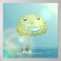 Het Poster van Parasailing