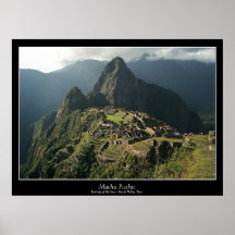 Het Poster van Picchu van Machu - Nieuwe 7 Wereldw