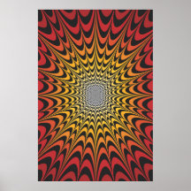 Het Poster van Trippy: Psychedelisch Radiaal Kunst