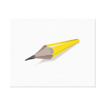 Het Potlood van de cartoon Gallerij Wrapped Canvas