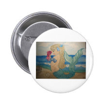 Het praatje van de meermin speldbuttons