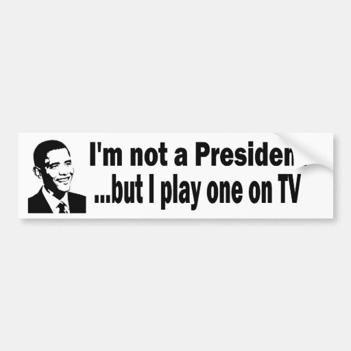Het president van TV Bumpersticker