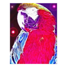 Het *Pretty Wilde Ontwerp van de Geest Parrot* Uitnodigingen