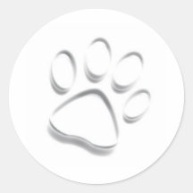 Het Print van de poot Stickers