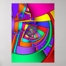 Het Punt van de vergadering, abstract poster in de