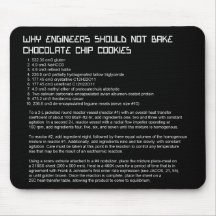 Het Recept Mousepad van de ingenieur Muismat