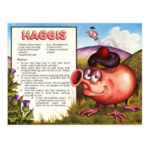 Het Recept van Haggis Wenskaarten