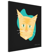 Het regeren Katten & Dogs_Furry Faces_Peaches Canvas Prints