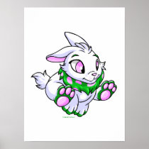 Het rennen groene Cybunny posters