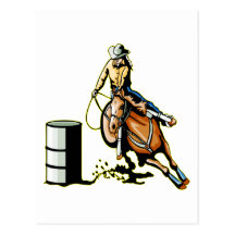 Het Rennen van het Vat van het paard Wens Kaarten