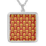Het rode en Gele Patroon van de Apocalyps van de Z Sieraden