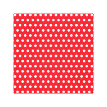 Het rode en Witte Patroon van de Stip. Spotty. Gallerij Wrap Canvas