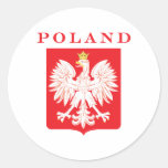 Het Rode Schild van Polen Eagle Stickers
