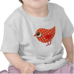 Het rode T-shirt van het Baby van het Vogeltje