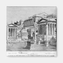 Het Roman Forum van Antiquiteit Koelkast Magneetjes