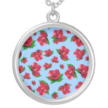 Het rood nam de Blauwe tegenhanger van het Patroon Hangertje