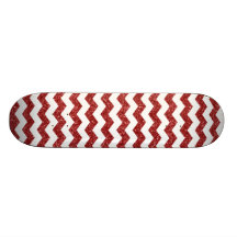 Het rood schittert chevrons skateboard
