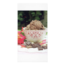 Het roomijs van de chocolade persoonlijke fotokaarten
