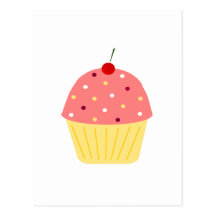 Het roze Berijpen Cupcake Wenskaart
