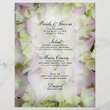 Het Roze bijna Menu van het Huwelijk van de Hydran Folder