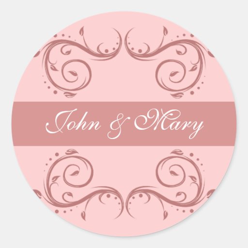 Het roze bloeit de Stickers van het Monogram