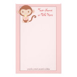 Het Roze Briefpapier van de Aap van de verjaardag