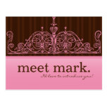 Het roze & Bruine Briefkaart van de Verkoop Wens Kaart