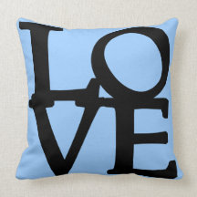 Het roze en Blauwe Hoofdkussen van de LIEFDE