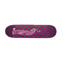 Het roze en de Zwarte schitteren Pauw Skateboard