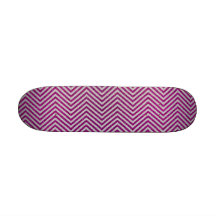 Het roze en het Wit schitteren Zigzag Persoonlijk Skateboard