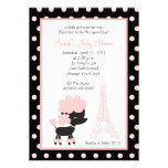 Het ROZE FRANSE Baby shower van LaLa van Ooh van d Persoonlijke Aankondiging