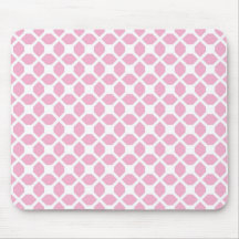 Het Roze Geometrische Patroon van Girly Pt1 Muis Matten