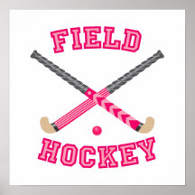 Het roze Logo van het Hockey Print