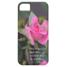 Het roze nam, het Vers van de Bijbel over Vriendsc iPhone 5 Hoesjes