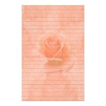 Het roze nam met Lijnen toe Persoonlijk Briefpapier
