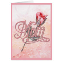 Het roze nam voor Mamma toe Kaart