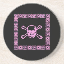 Het roze Onderzetter van de Schedel