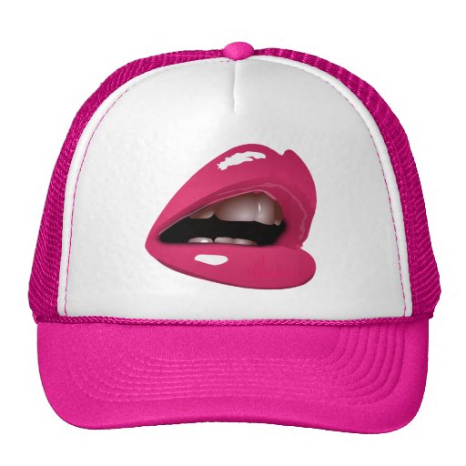 Het roze Pet van de Vrachtwagenchauffeur van Lippe