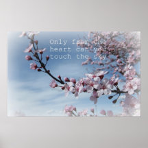 Het roze Poster van de Boom van de Bloesem van de 