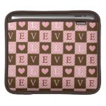 Het roze Sleeve van de Liefde iPad zonder Verperso iPad Sleeve