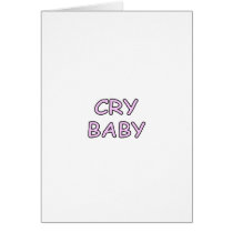 Het Roze van het Baby van de schreeuw kaarten
