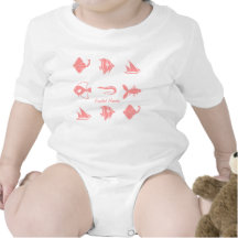 Het Roze van het Poeder van Fishies T Shirts