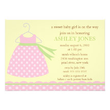 Het schattige Baby shower van de Kleding van het B Persoonlijke Uitnodiging