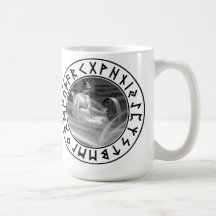 Het Schild van de Rune van Frigg Koffie Bekers